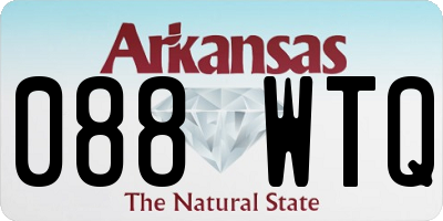 AR license plate 088WTQ