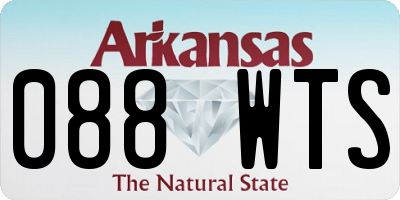 AR license plate 088WTS