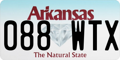 AR license plate 088WTX