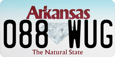 AR license plate 088WUG