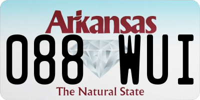 AR license plate 088WUI