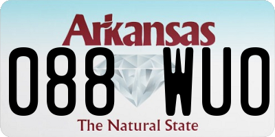 AR license plate 088WUO