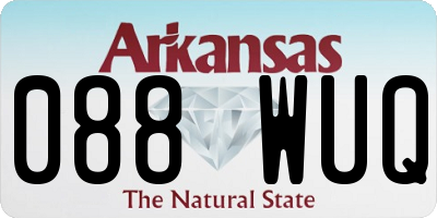 AR license plate 088WUQ