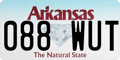 AR license plate 088WUT