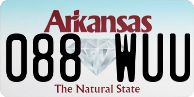 AR license plate 088WUU