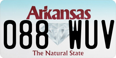 AR license plate 088WUV
