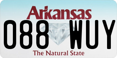 AR license plate 088WUY