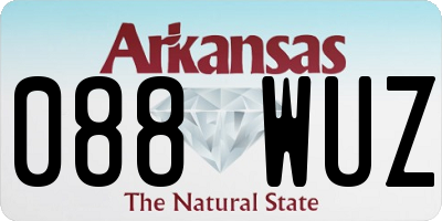 AR license plate 088WUZ