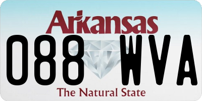 AR license plate 088WVA