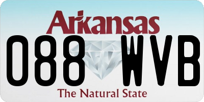 AR license plate 088WVB