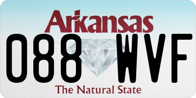 AR license plate 088WVF