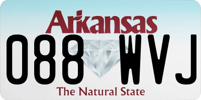 AR license plate 088WVJ