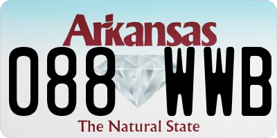 AR license plate 088WWB