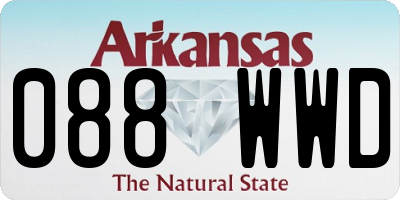 AR license plate 088WWD