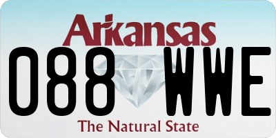 AR license plate 088WWE