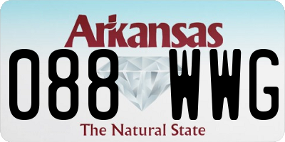 AR license plate 088WWG