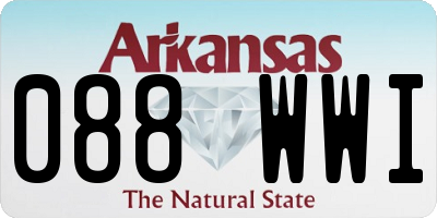 AR license plate 088WWI