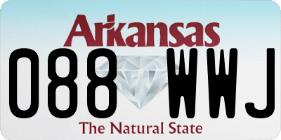 AR license plate 088WWJ