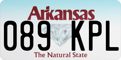 AR license plate 089KPL