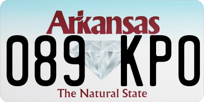 AR license plate 089KPO