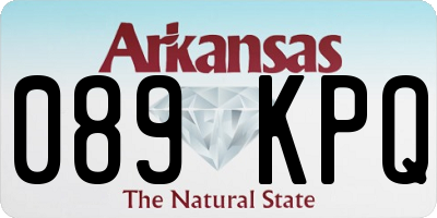 AR license plate 089KPQ