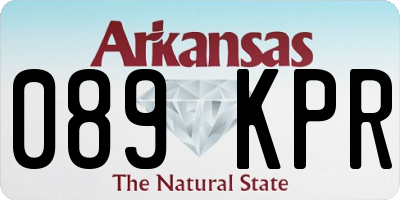 AR license plate 089KPR