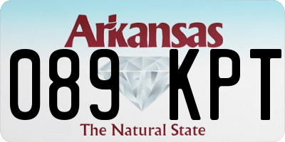 AR license plate 089KPT