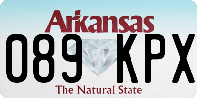 AR license plate 089KPX