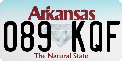 AR license plate 089KQF