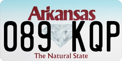 AR license plate 089KQP
