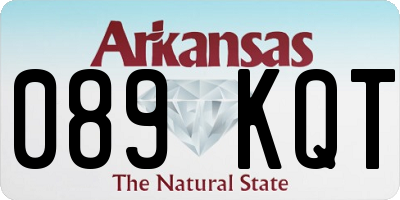 AR license plate 089KQT