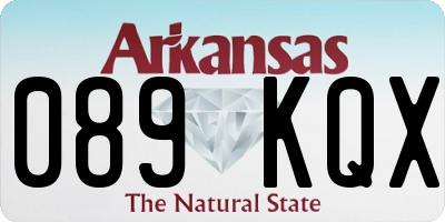 AR license plate 089KQX