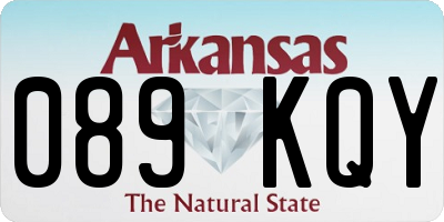 AR license plate 089KQY