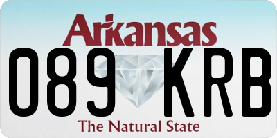 AR license plate 089KRB