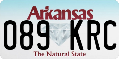 AR license plate 089KRC