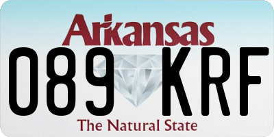 AR license plate 089KRF