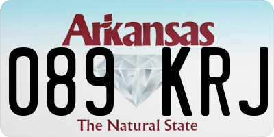 AR license plate 089KRJ
