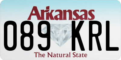 AR license plate 089KRL