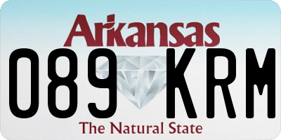 AR license plate 089KRM