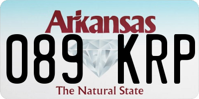 AR license plate 089KRP