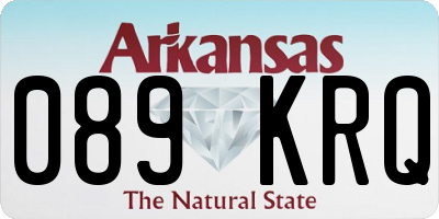 AR license plate 089KRQ