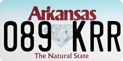 AR license plate 089KRR