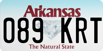 AR license plate 089KRT
