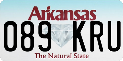 AR license plate 089KRU