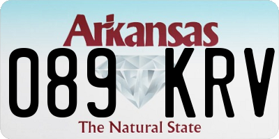 AR license plate 089KRV