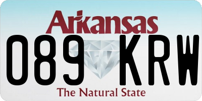 AR license plate 089KRW