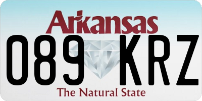 AR license plate 089KRZ