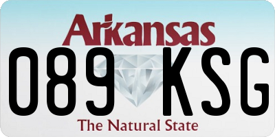 AR license plate 089KSG
