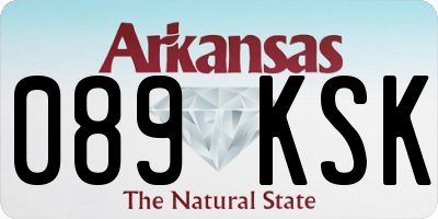 AR license plate 089KSK