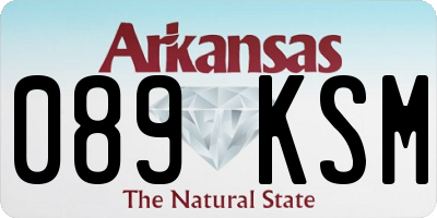 AR license plate 089KSM